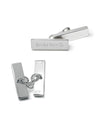 Sterling Silver Rectangular Chain Cufflinks