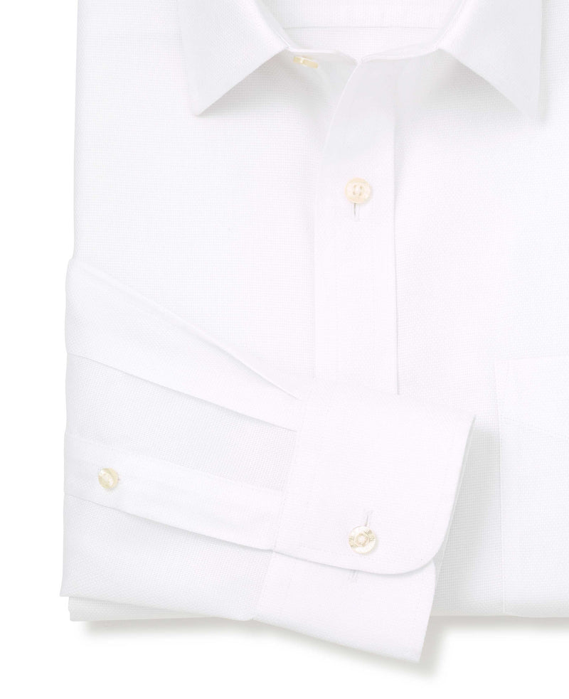 White Cotton Classic Fit Non-Iron Shirt - Single Cuff