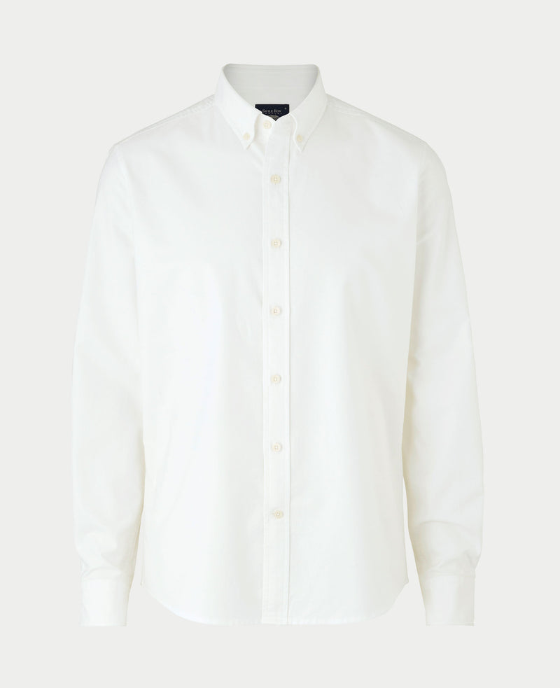 White Slim Fit Oxford Shirt