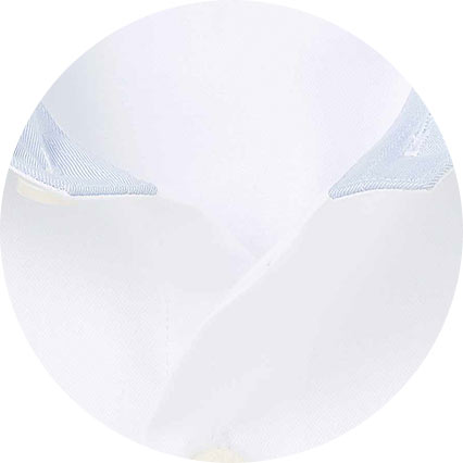 White Two-Ply Cotton Slim Fit Gold Label Formal Shirt - Single Cuff