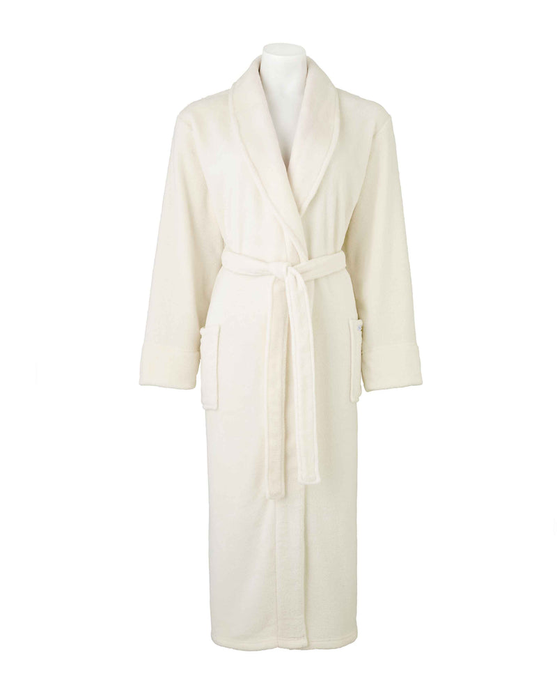 Women's Cream Fleece Supersoft Dressing Gown